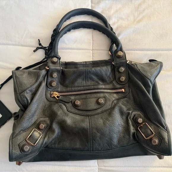 BLACK Balenciaga CLASSIC Giant City Bag - Picture 1 of 6